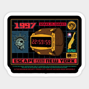 escape from new york 1997 Sticker